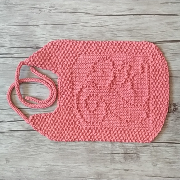 Hand Knit Baby Bib ๐ฟ๏ธ - Picture 2 of 5